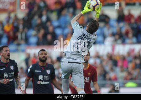 Rom, Italien. 27 Apr, 2019. 27.04.2019. Stadio Olimpico, Rom, Italien. Serie A. CRAGNO in Aktion während des Spiels als ROMA vs CAGLIARI im Stadio Olimpico in Rom. Credit: Unabhängige Fotoagentur/Alamy leben Nachrichten Stockfoto