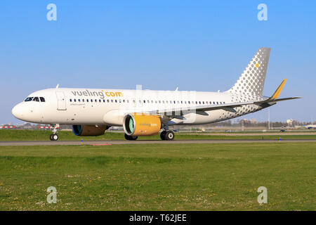 Amsterdam/Niederlande Mai 26, 2019: Lufthansa A321 NEO letzte Flug am Flughafen Amsterdam. Stockfoto