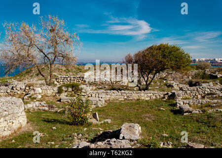 In Sewastopol, Krim - NOVEMBER 04,2018: historische und archäologische Museum-Reserve Halbinsel Taurisch Stockfoto