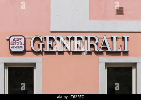 Italienische Versicherungsgesellschaft Assicurazioni Generali S.p.A. zeichen Symbol logo Stockfoto