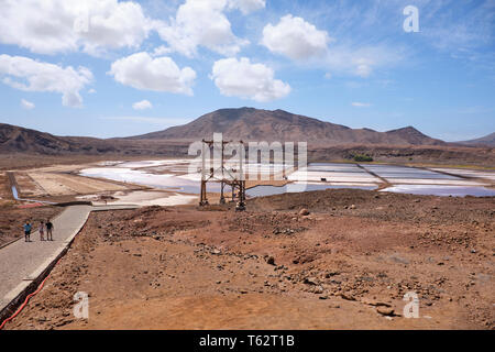 Salt Flats, Pedra Lume Salz Krater, Insel Sal, Kap Verde, Afrika
