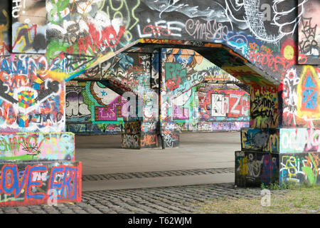 Graffiti in Antwerpen Belgien Stockfoto