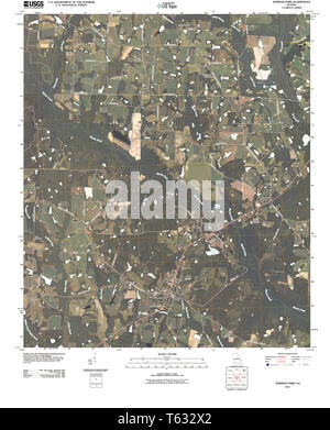 USGS TOPO Karte Georgia ga Norman Park 20110317 TM Wiederherstellung Stockfoto