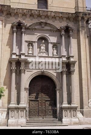 FACHADA DE LA Iglesia del Sagrario - Siglo XVIII. Autor: BADA JOSE DE. Lage: Iglesia del Sagrario. GRANADA. Spanien. Stockfoto