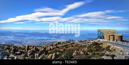 Mount Wellington Lookout Zentrum Panoramablick Stockfoto