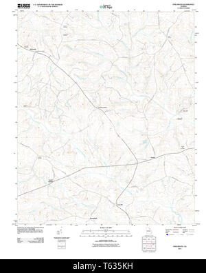 USGS TOPO Karte Georgia ga Philomath 20110517 TM Wiederherstellung Stockfoto