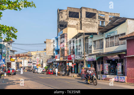 Negombo, am besten für seine langen Sandstrände und Fischerei Industrie bekannt, ist einer der großen kommerziellen Hubs an der Westküste von Sri Lanka. Stockfoto