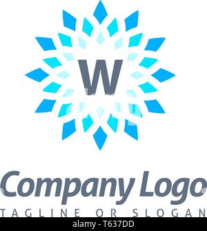 Schreiben modernes LOGO VORLAGE Stock Vektor