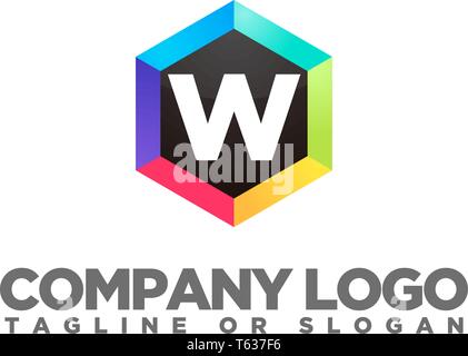 Schreiben modernes LOGO VORLAGE Stock Vektor