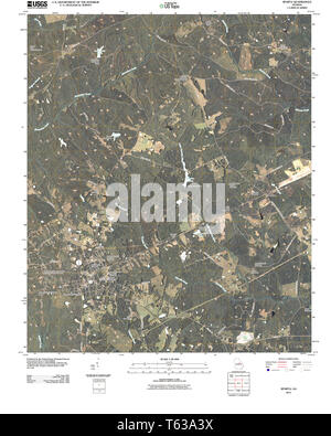 USGS TOPO Karte Georgia ga Sparta 20110331 TM Wiederherstellung Stockfoto