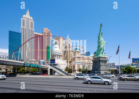 New York - New York Hotel and Casino in Las Vegas, Nevada, USA Stockfoto