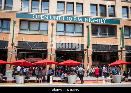Beliebte Grand Central Market in der Innenstadt von Los Angeles, Kalifornien, USA Stockfoto