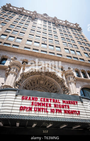 Beliebte Grand Central Market in der Innenstadt von Los Angeles, Kalifornien, USA Stockfoto