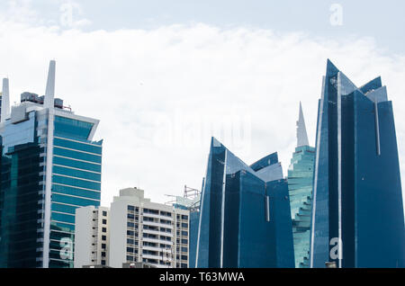 Ikonische Gebäude der Skyline von Panama City 2019 Stockfoto