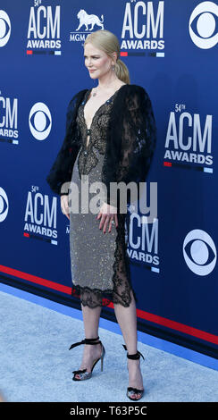 April 7, 2019 - Las Vegas, Nevada, United States - Nicole Kidman sorgt sich die 2019 ACM Awards am MGM Grand Arena. (Bild: © Debby Wong/ZUMA Draht) Stockfoto