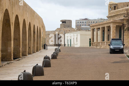 Intramural Blick auf Fort St. Elmo. Valletta (Valetta), Malta, Europa. Stockfoto