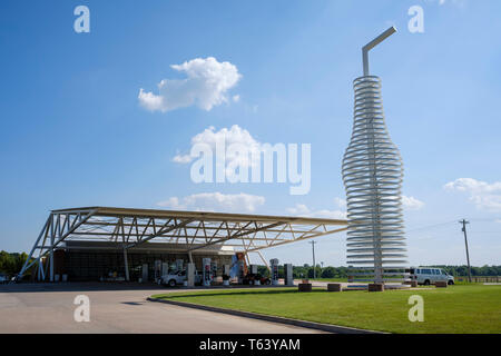 Am Straßenrand Attraktion Pops Restaurant auf US-Route 66 in Arcadia, Oklahoma, USA Stockfoto