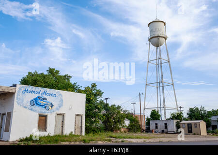 McLean Historic District auf US-Route 66 in Texas, USA Stockfoto