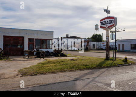 McLean Historic District auf US-Route 66 in Texas, USA Stockfoto