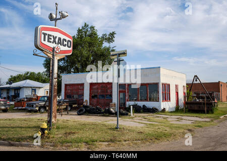 McLean Historic District auf US-Route 66 in Texas, USA Stockfoto