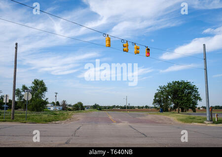 McLean Historic District auf US-Route 66 in Texas, USA Stockfoto
