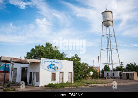 McLean Historic District auf US-Route 66 in Texas, USA Stockfoto