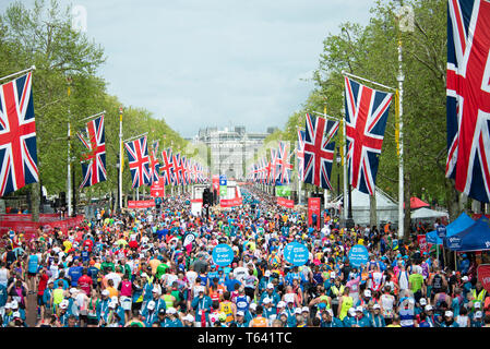 London, Großbritannien. 28. April 2019 Virgin Money London Marathon. Quelle: A.Bennett Stockfoto