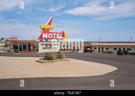 Le Mesa Motel auf historischen US-Route 66 in Santa Rosa, California, USA Stockfoto