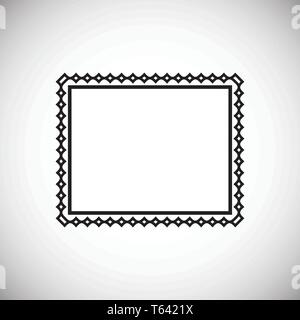 Frame Symbol auf Hintergrund für Grafik- und Webdesign. Einfachen Vektor unterzeichnen. Internet Konzept Symbol für Website Taste oder mobile App. Stock Vektor