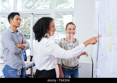 Abteilung Marketing Manager bei der Arbeit Stockfoto