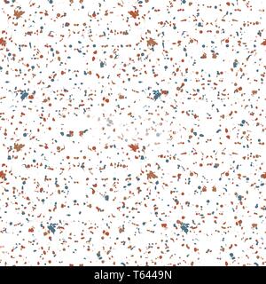 Spritzer Textur. Nahtlose Muster Hintergrund. Rote Flecken von der Bürste. Vector Illustration. Stock Vektor