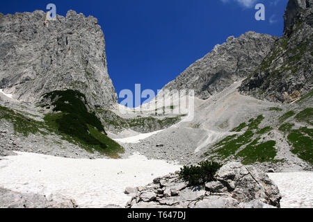 Der Kaiser Berge, Gebirge in der nördlichen Kalkalpen und östlichen Alpen Stockfoto