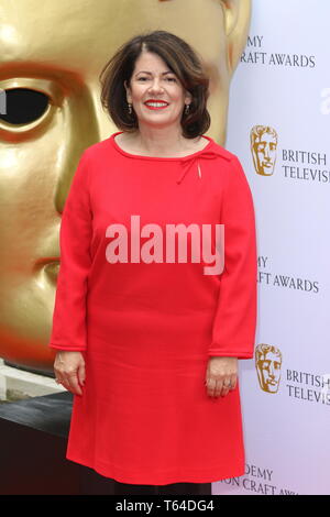 London, Großbritannien. 28 Apr, 2019. Pippa Harris an der British Academy (BAFTA) Fernsehen Handwerk Auszeichnungen bei der Brauerei, Chiswell Street Credit: SOPA Images Limited/Alamy leben Nachrichten Stockfoto