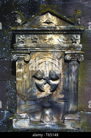 Detail, Sankt Peter, Avolsheim, Elsass, Frankreich Stockfoto