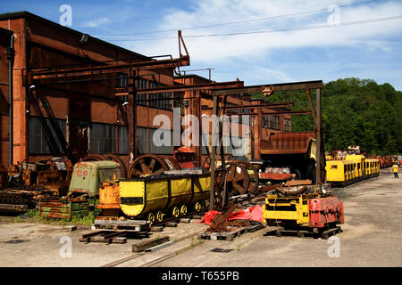 Mine Museum, Petite Rosselle, Lothringen, Frankreich Stockfoto