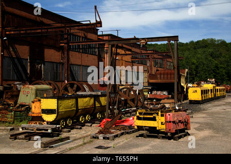 Mine Museum, Petite Rosselle, Lothringen, Frankreich Stockfoto