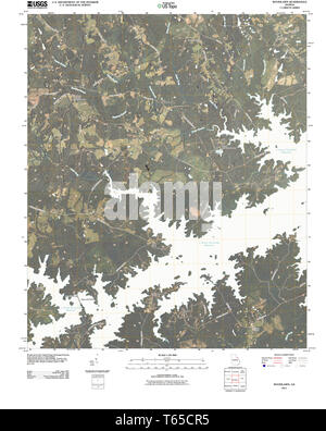 USGS TOPO Karte Georgia ga Woodlawn 20110331 TM Wiederherstellung Stockfoto