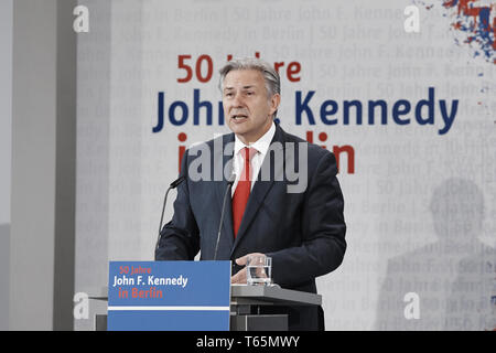 John F. Kennedy Ich bin einer Berliner wird 50 Stockfoto