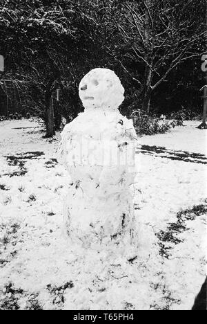 Schneemann, Medstead, Hampshire, England, Vereinigtes Königreich. Stockfoto