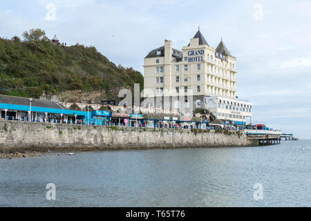 Grand Hotel in Llandudno an der Küste von Nordwales Stockfoto