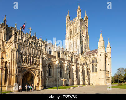 Die Kathedrale von Gloucester Gloucester City center Gloucestershire England UK GB Europa Stockfoto