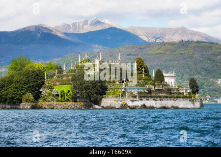 Isola Bella, die berühmte Insel am Lago Maggiore. Stresa, Italien Stockfoto