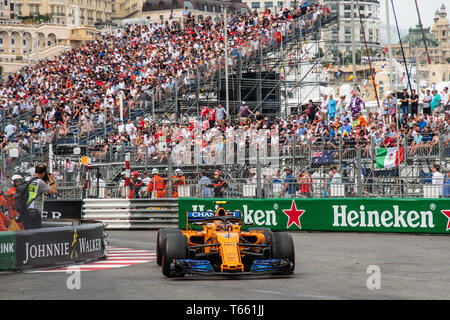 Monte Carlo / Monaco - 05/27/2018 - #2 Stoffel VANDOORNE (BEL) in seinem McLAREN MCL 33 Während der GP von Monaco Stockfoto