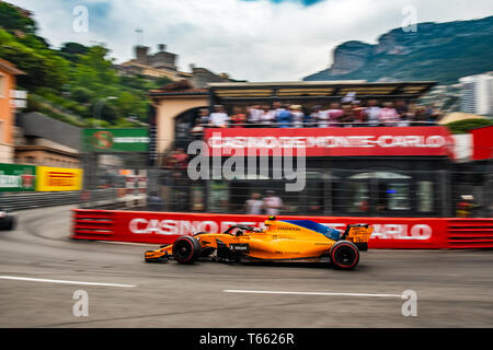 Monte Carlo / Monaco - 05/27/2018 - #2 Stoffel VANDOORNE (BEL) in seinem McLAREN MCL 33 Während der GP von Monaco Stockfoto