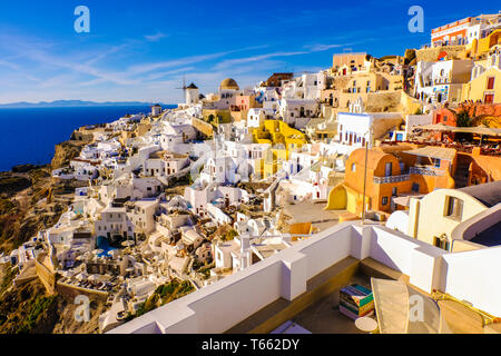 Mit Stadtblick. Stockfoto