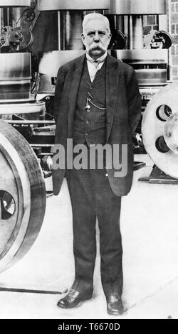 GEORGE WESTINGHOUSE (1846-1914) amerikanischer Ingenieur und Unternehmer über 1905 Stockfoto