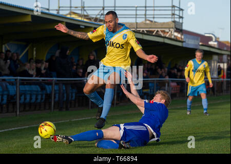 26. Dezember 2016 Canvey Island 1-2 Billericay Stadt Stockfoto