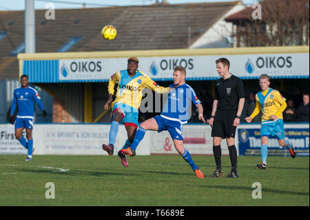 26. Dezember 2016 Canvey Island 1-2 Billericay Stadt Stockfoto