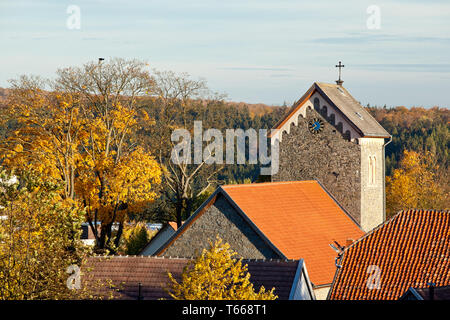 Kleines Dorf Allrode, Harz, Sachsen-Anhalt, Deutschland Stockfoto