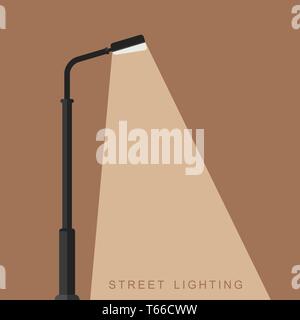 Außenbeleuchtung banner Stock Vektor